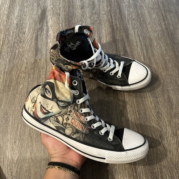 Converse Harley Quinn Hi Top Sneakers Unisex CTAS Men Size 8 Women 10 - Picture 1 of 10